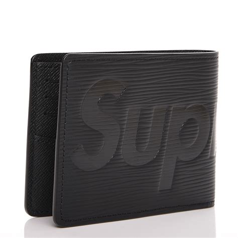 supreme x louis vuitton wallet black|supreme Louis Vuitton wallet stockx.